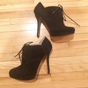 Forever 21 Velvet Black Booties